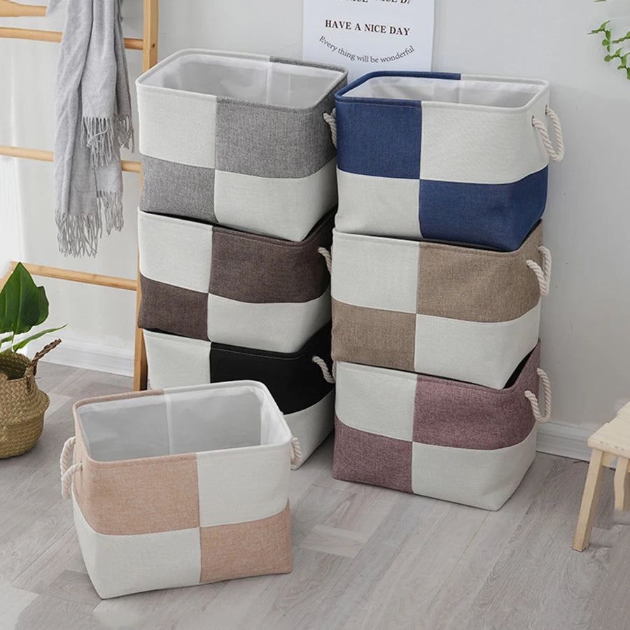 panier de rangement pliable pour linge jouets et sous-vêtements - vue 4 sur 6