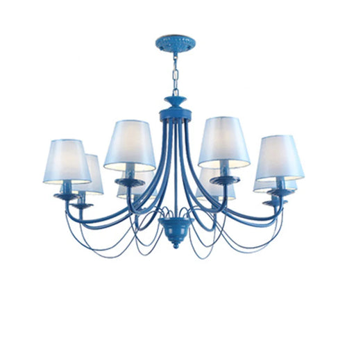 lustre en fer forgé noir et blanc design intérieur moderne - vue 2 sur 23