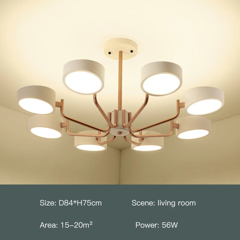 lustre moderne simple pour éclairage intérieur design élégant - vue 18 sur 18