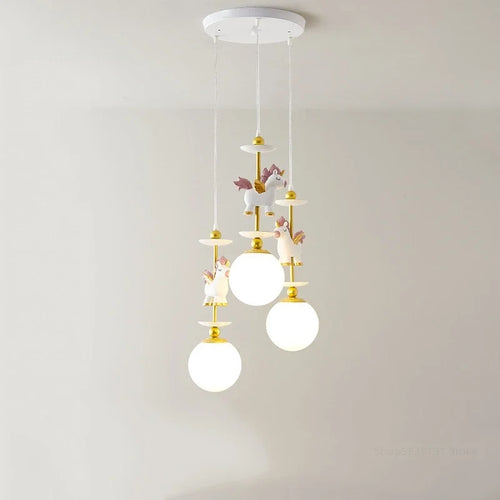 suspension à led créative style nordique pour chambre enfant - vue 10 sur 12