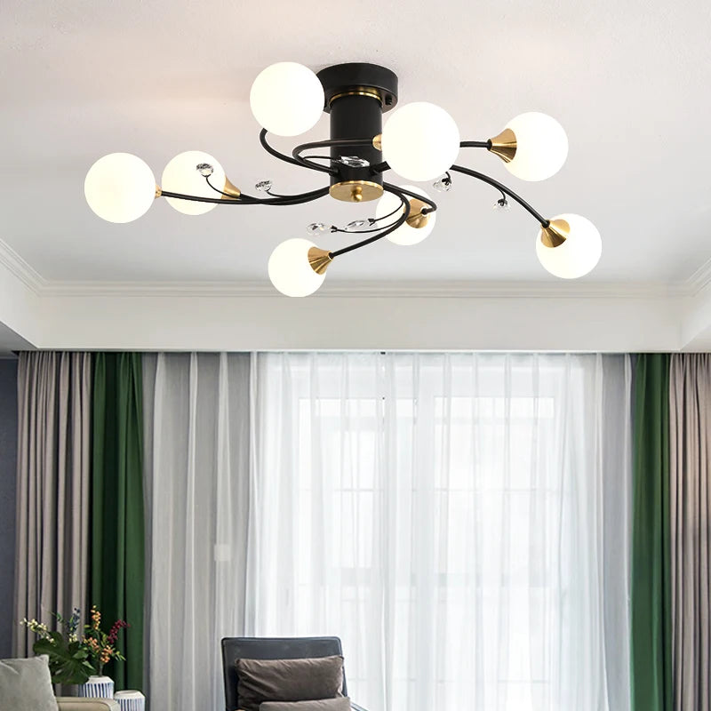 lustre led moderne pour villa office café bar nouvelle maison - vue 3 sur 14