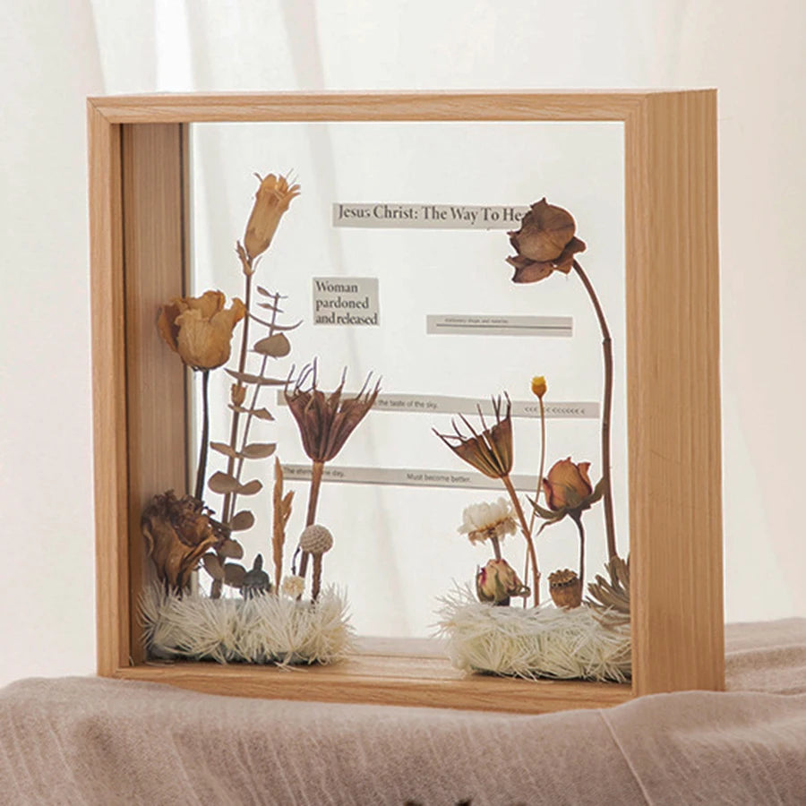 cadre photo 3d avec fleurs pour décoration de mariage - vue 8 sur 8