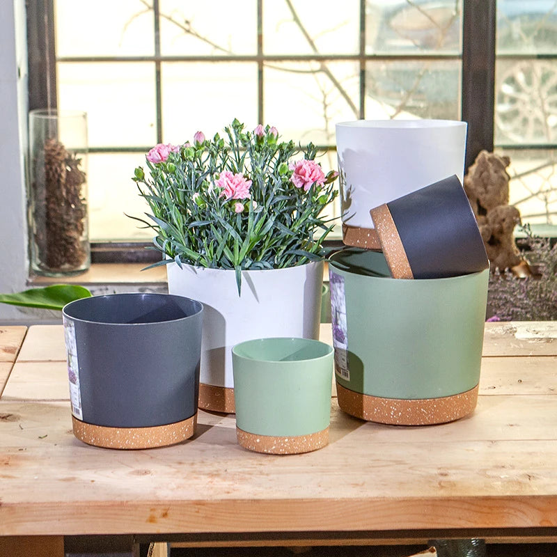 pots de fleurs automatiques avec soucoupe pour jardin et plantes - vue 3 sur 15