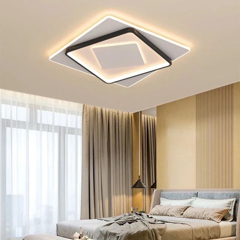 plafonnier led moderne pour décoration d'intérieur élégante et lumineuse - vue 4 sur 8
