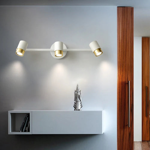 applique murale led moderne à 3 têtes éclairage intérieur polyvalent - vue 3 sur 10