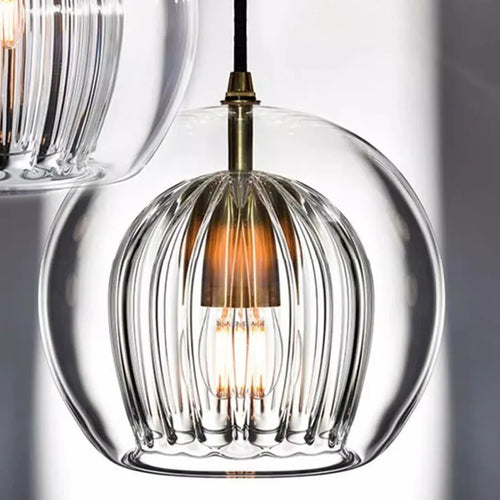 lampe led suspendue en verre design nordique moderne décorative