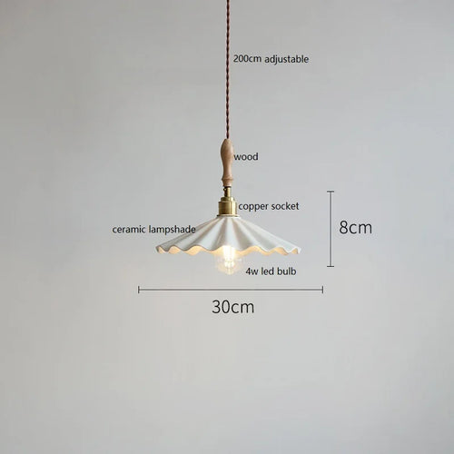 suspension LED en céramique conique design - vue 4 sur 29