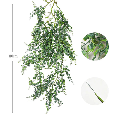 feuilles d eucalyptus artificielles en rotin pour décoration intérieure et extérieure - vue 13 sur 13