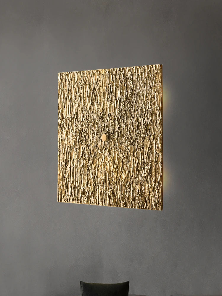 Moderne Vouvray carré RH cuivre applique salon fond mur villa entrée chambre lampe de chevet haut de gamme art applique - vue 4 sur 9
