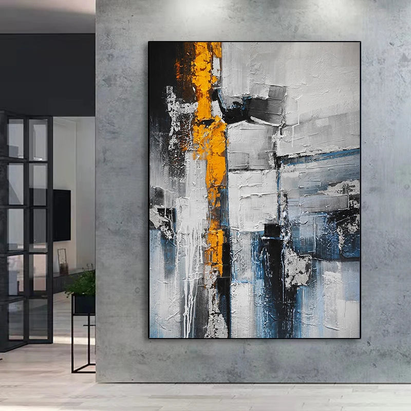 peinture à l'huile abstraite personnalisable pour décoration intérieure