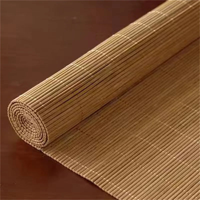 Store enrouleur bambou perlé style japonais salon chambre