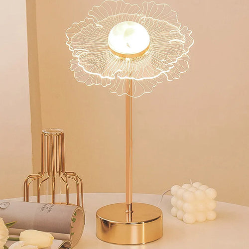 Lampe de table rétro or acrylique papillon LED lampe de bureau hôtel villa art décor LED lampe de table salon chevet LED veilleuses