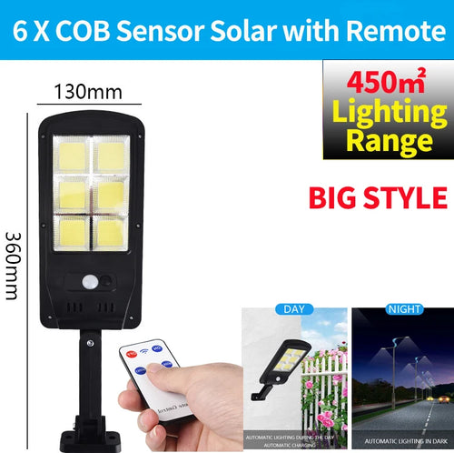 lampe solaire intelligente avec capteur de mouvement et télécommande - vue 8 sur 7