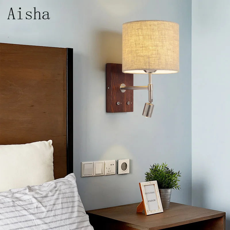 applique murale led en bois massif pour décoration intérieure - vue 11 sur 10