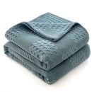 Plaid coton gaufré léger décoratif canapé chambre été