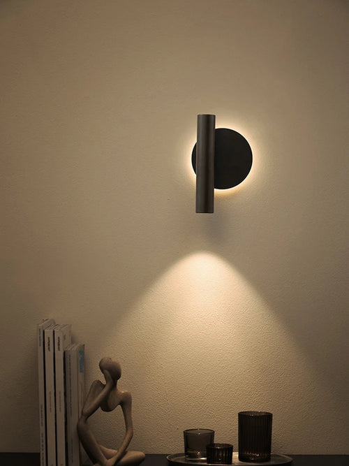 applique murale moderne minimaliste double source lumineuse rotative - vue 2 sur 8