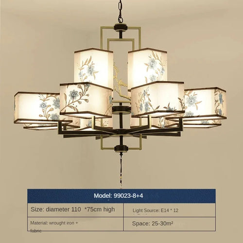 lustre chinois suspendu style moderne pour une ambiance simple - vue 8 sur 19