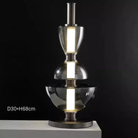 lustre en verre design nordique pour espace moderne