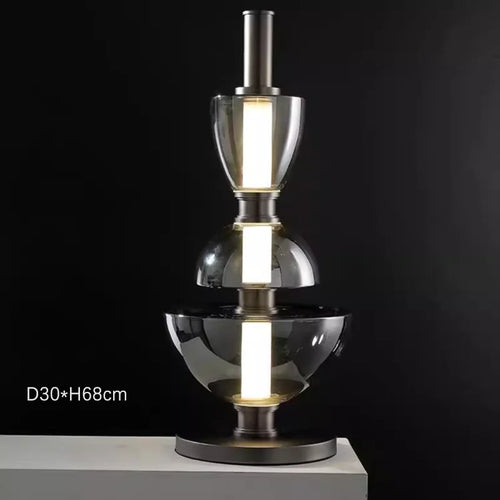 lustre en verre design nordique pour espace moderne