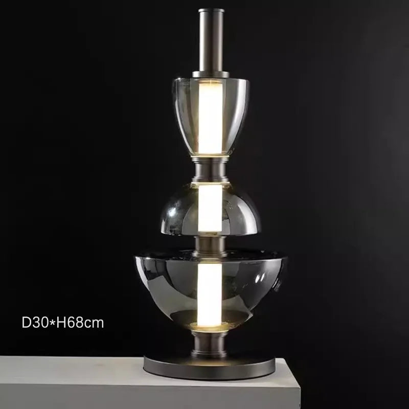lustre en verre design nordique pour espace moderne
