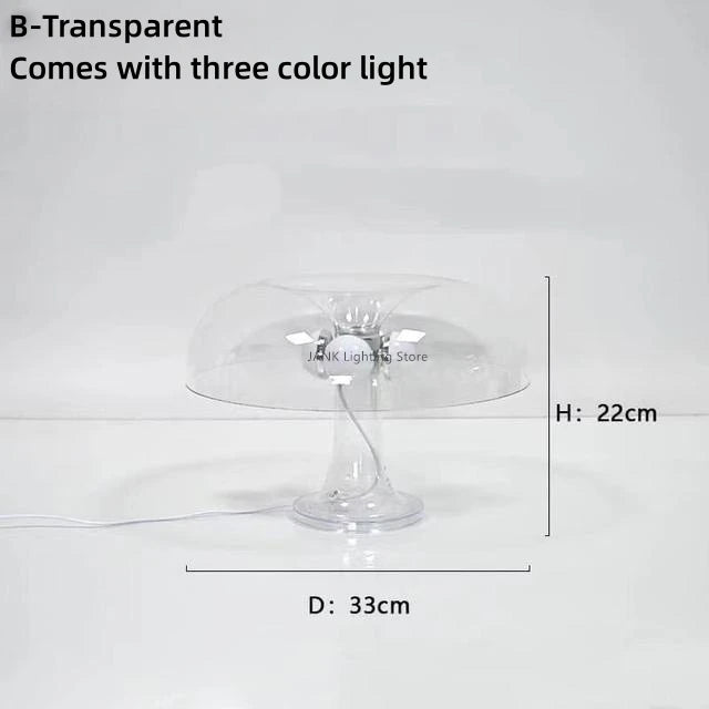lampe à poser led design champignon style minimaliste pour décoration
