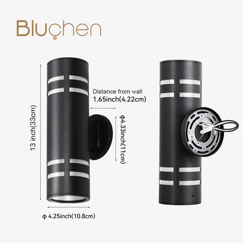 applique murale led étanche en inox pour extérieur élégant et moderne - vue 5 sur 7