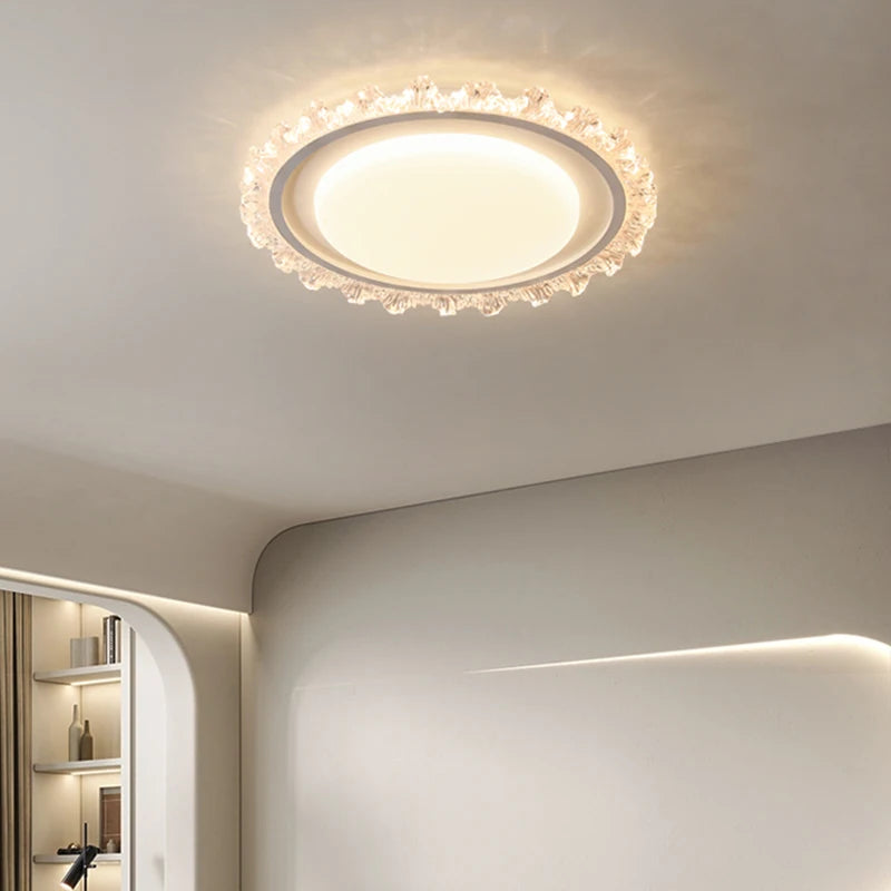 plafonnier moderne en cristal pour éclairage décoratif élégant - vue 5 sur 18