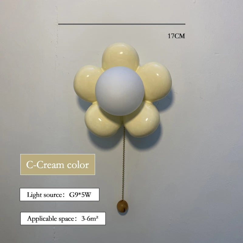 lustre moderne à pétales pour chambre d'enfant - vue 11 sur 17