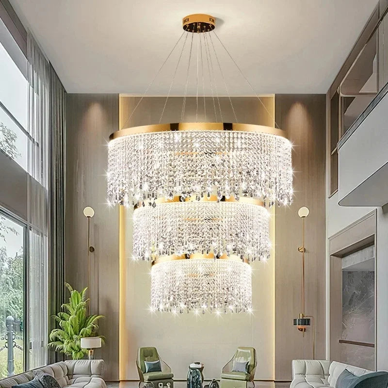 plafonnier led moderne en cristal luminaire décoratif d'intérieur