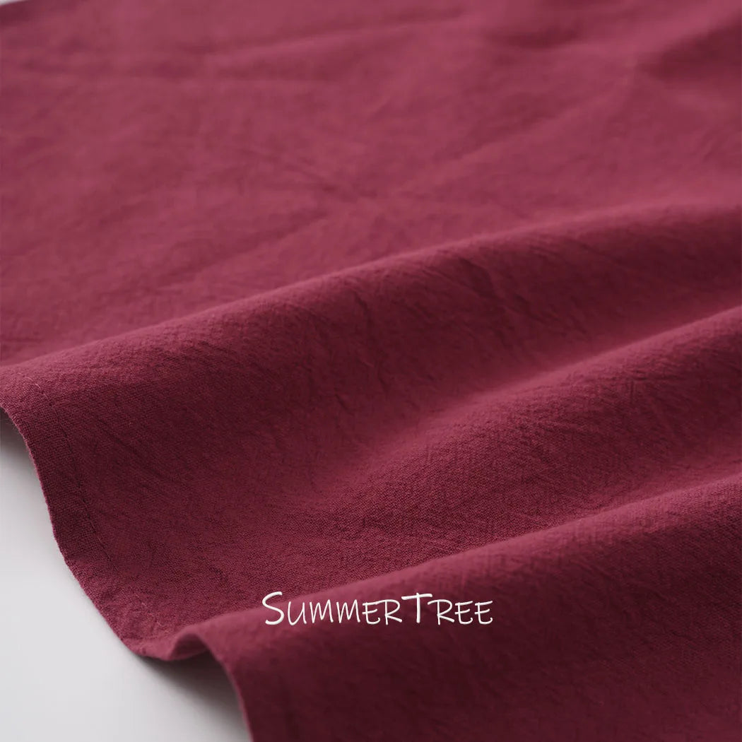 Serviette de table lot 6 coton lavé méditerranéen - vue 3 sur 6