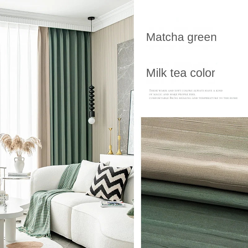 Rideau occultant moderne plissé isolation thermique salon chambre