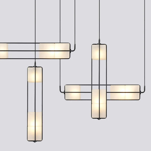 lustre art déco en verre et métal pour hôtel et bar - vue 2 sur 12