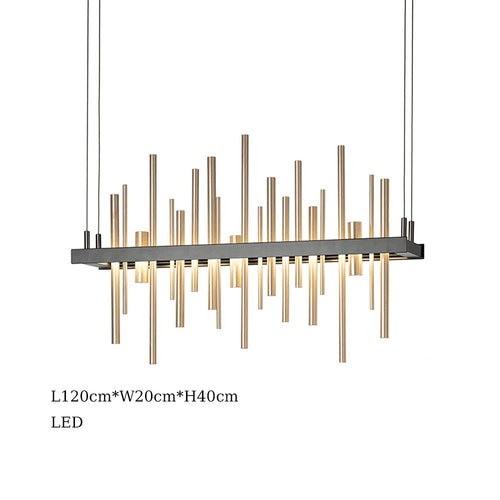 suspension à led en acier inoxydable pour décoration intérieure - vue 17 sur 16