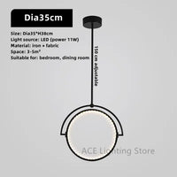 lustre nordique en fer noir pour éclairage intérieur