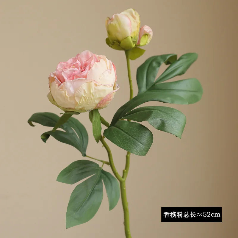 grandes fleurs artificielles de pivoine en soie pour décorations de mariage - vue 8 sur 11