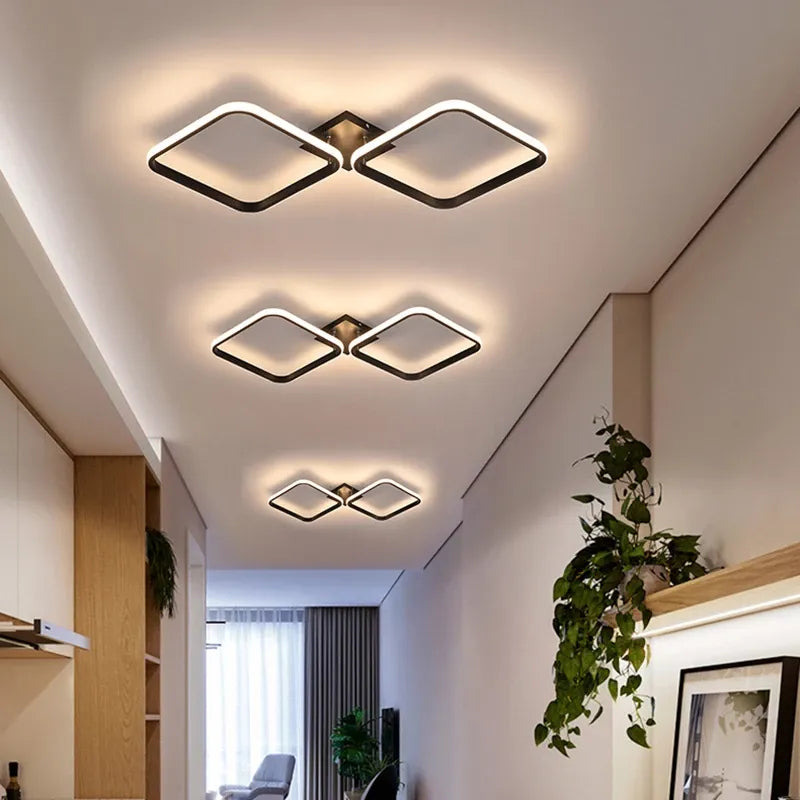 lustre led simple pour éclairage de plafond décoratif