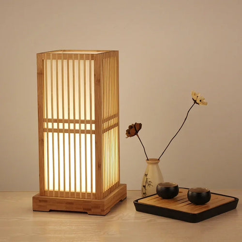 Lampe de Table japonaise Tatami Club Zen - vue 3 sur 13
