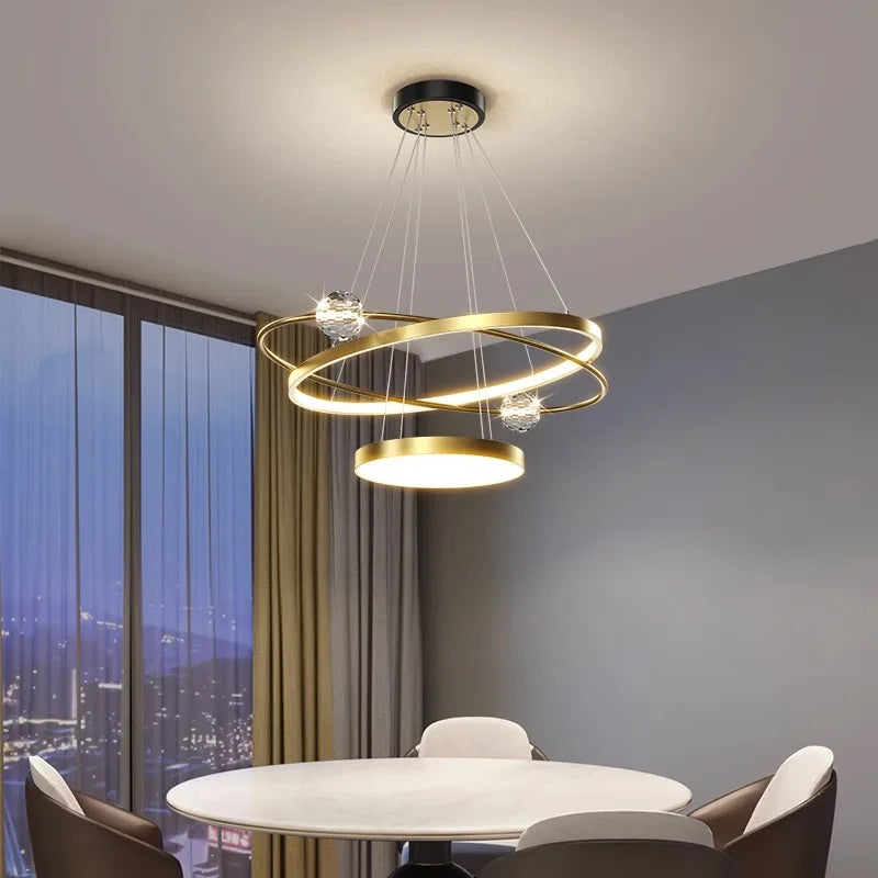 lustre moderne pour un éclairage intérieur décoratif élégant - vue 3 sur 7