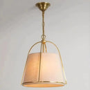 Lustre Américain Simple en tissu et métal style minimaliste