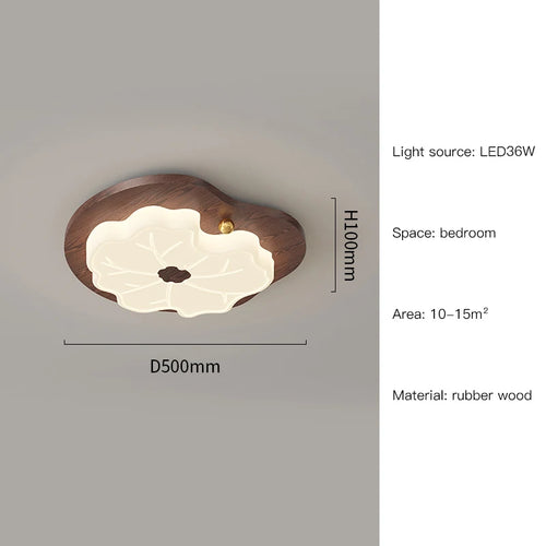 lustre moderne en imitation bois design créatif éclairage intérieur - vue 12 sur 14