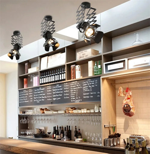 suspension vintage style industriel pour café et restaurant - vue 6 sur 6