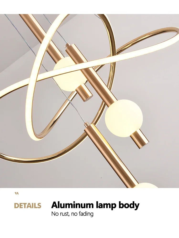 Pendant lamps Modern lamp Simple Ceiling light Creative personality Restaurant lamp Designer Nordic lamp Ceiling light - vue 5 sur 9