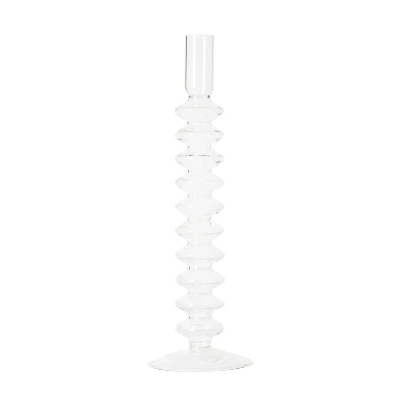 bougeoir en verre pour décoration de mariage et centre de table - vue 25 sur 29