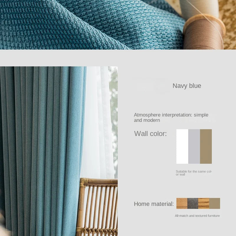 Rideau occultant moderne minimaliste pour salon et chambre