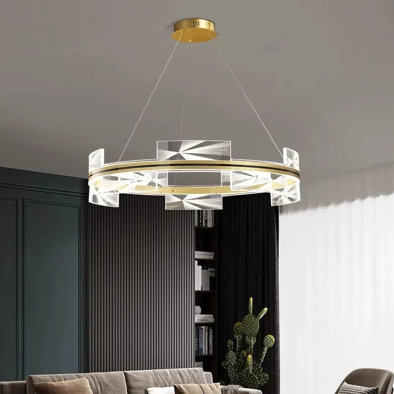 lustre led moderne pour éclairage intérieur