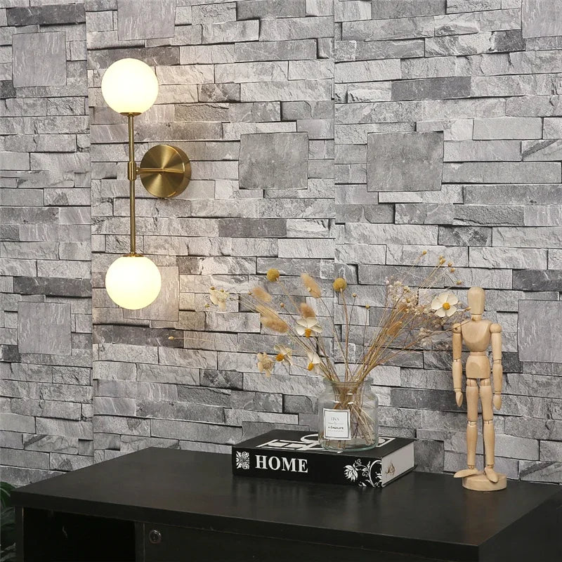 applique murale nordique en fer et verre créatif luxueux - vue 5 sur 7