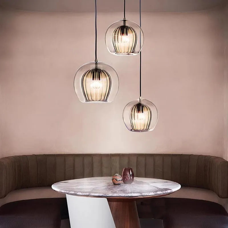 lustre moderne en verre pour un intérieur créatif - vue 3 sur 15