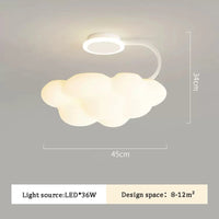 lustre romantique nuages pour chambre enfant décoration nordique