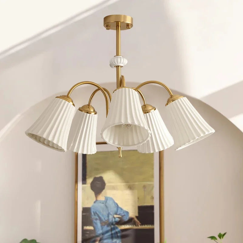 lustre en céramique style nordique moderne pour intérieur élégant - vue 5 sur 9