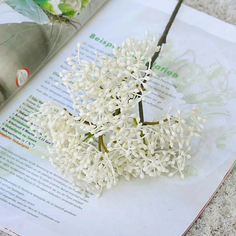 plantes artificielles rétro framboises pour décoration DIY maison - vue 5 sur 13